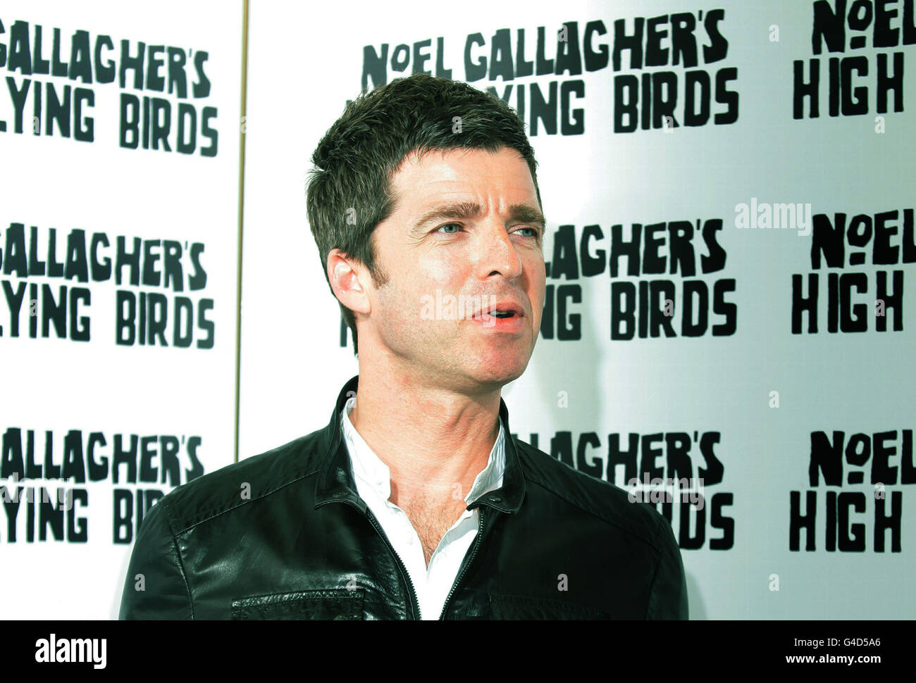 Noel Gallagher während einer Fotoansage, um sein neues Album "Noel Gallagher's High Flying Birds" im Electric Cinema in West London bekannt zu geben. Stockfoto