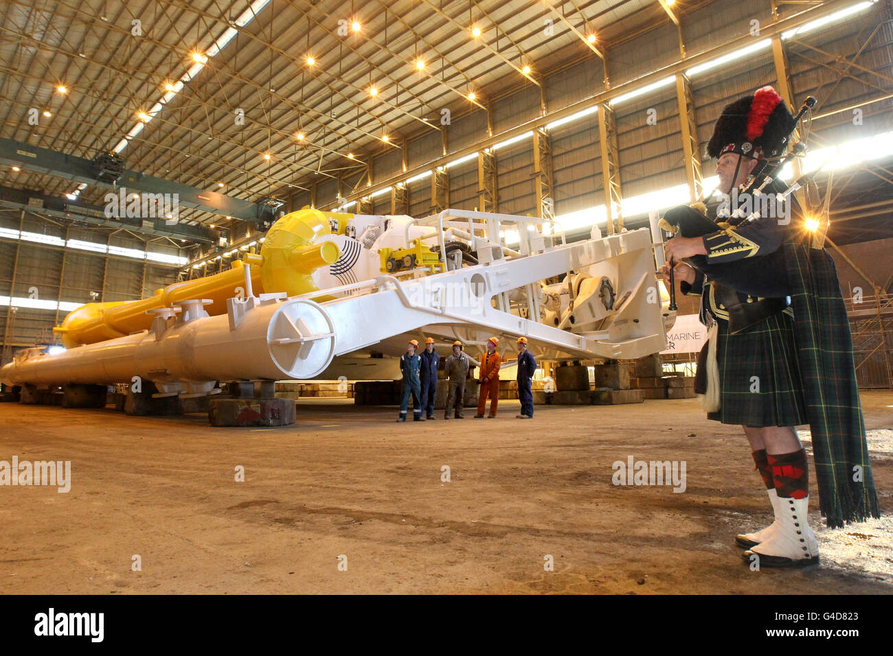Hydro-elektrischen Oyster Start Stockfoto