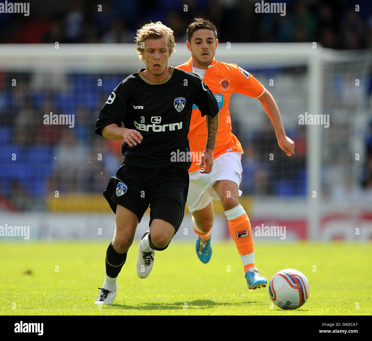 Fußball - Pre Season freundlich - Oldham Athletic V Blackpool - Boundary Park Stockfoto