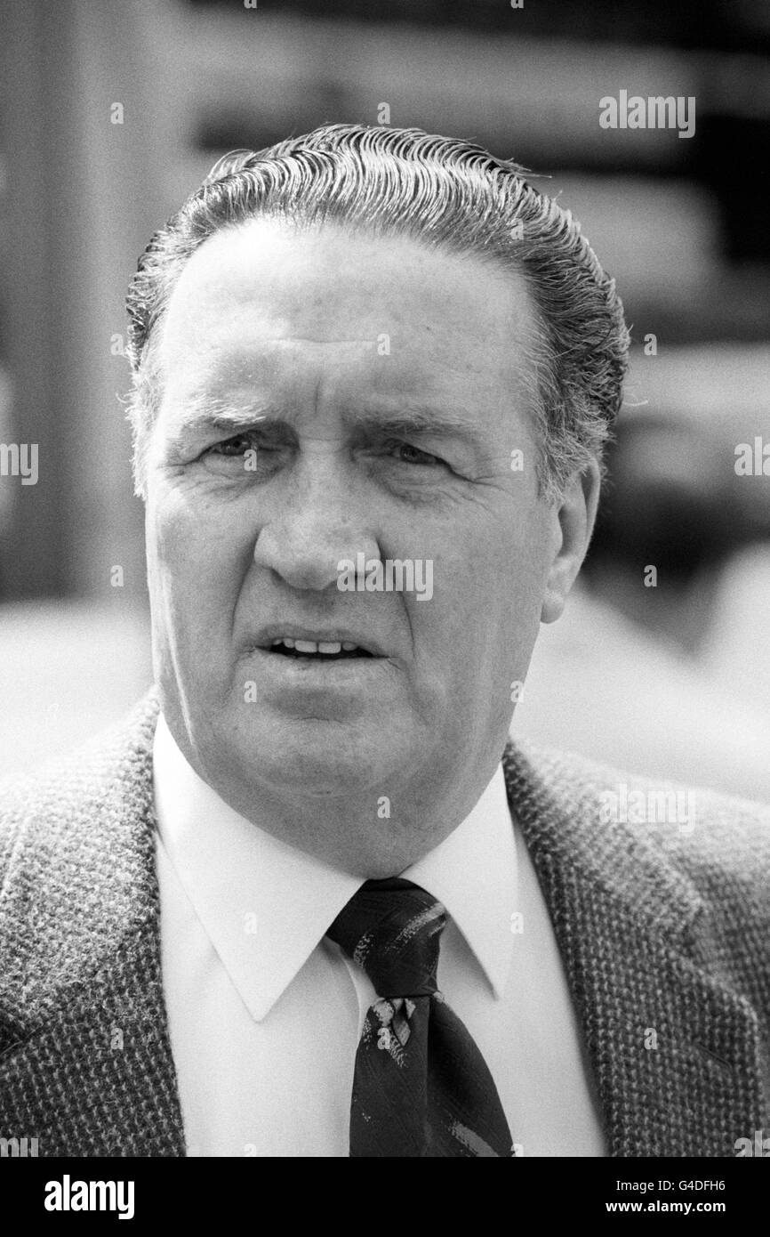 Fußball - Home International Championship - Wales gegen Schottland - Vetch Field, Swansea. Schottland Manager Jock Stein Stockfoto