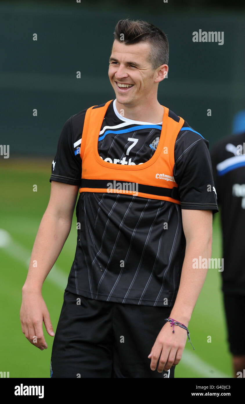 Fußball - Newcastle United Training Session - Longbenton Training Ground. Joey Barton von Newcastle United während einer Trainingseinheit auf dem Longbenton Training Ground, Newcastle. Stockfoto