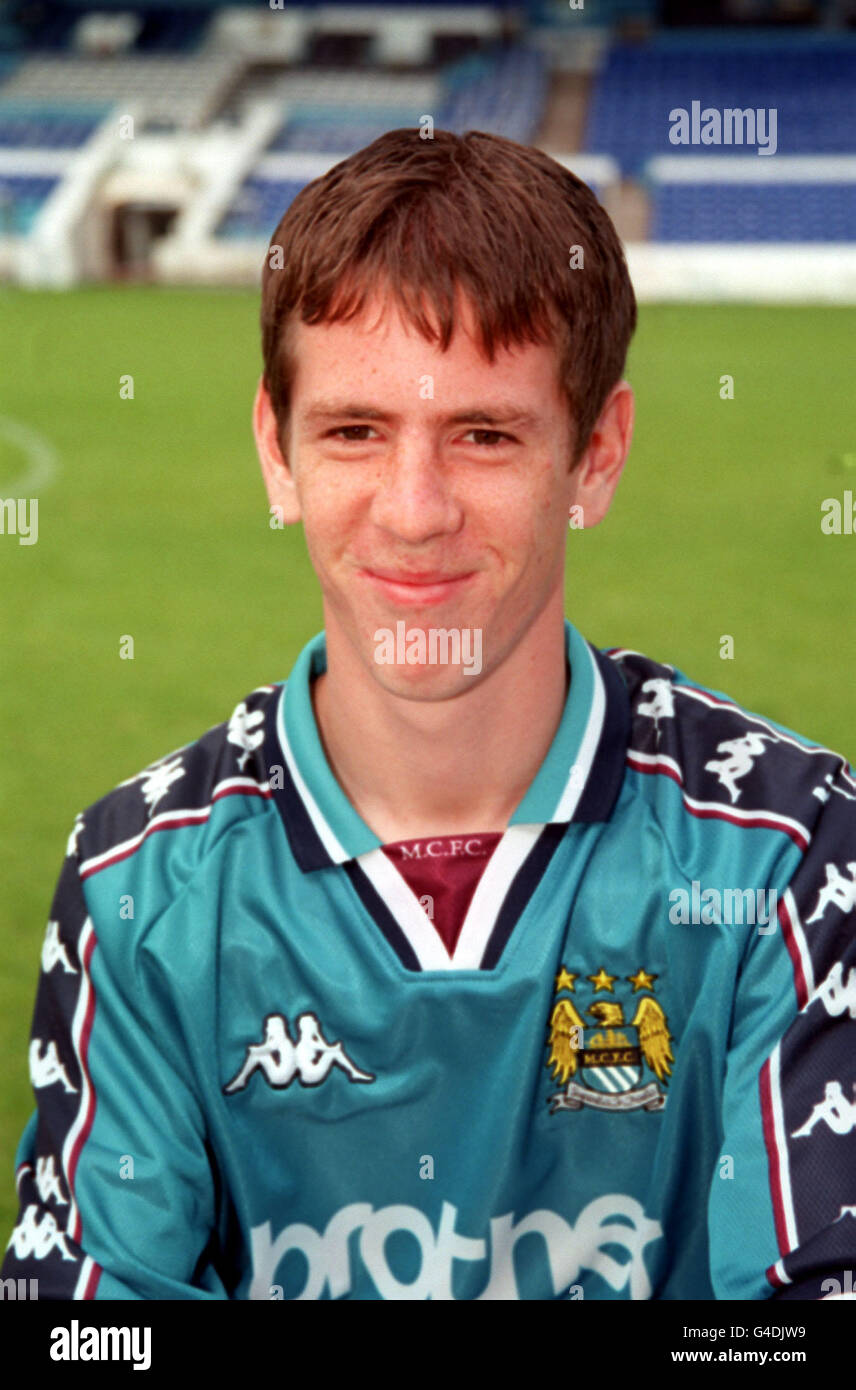 PA-NEWS 22.07.98 ANDREW PORTEOUS, MITGLIED DER MANCHESTER CITY FOOTBALL CLUB. Stockfoto