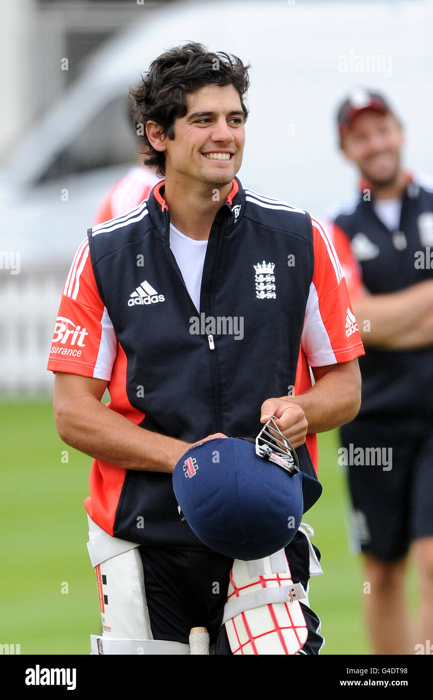 Cricket - Npower erste Test - England V Indien - England Netze Session - Tag 2 - Herr Stockfoto