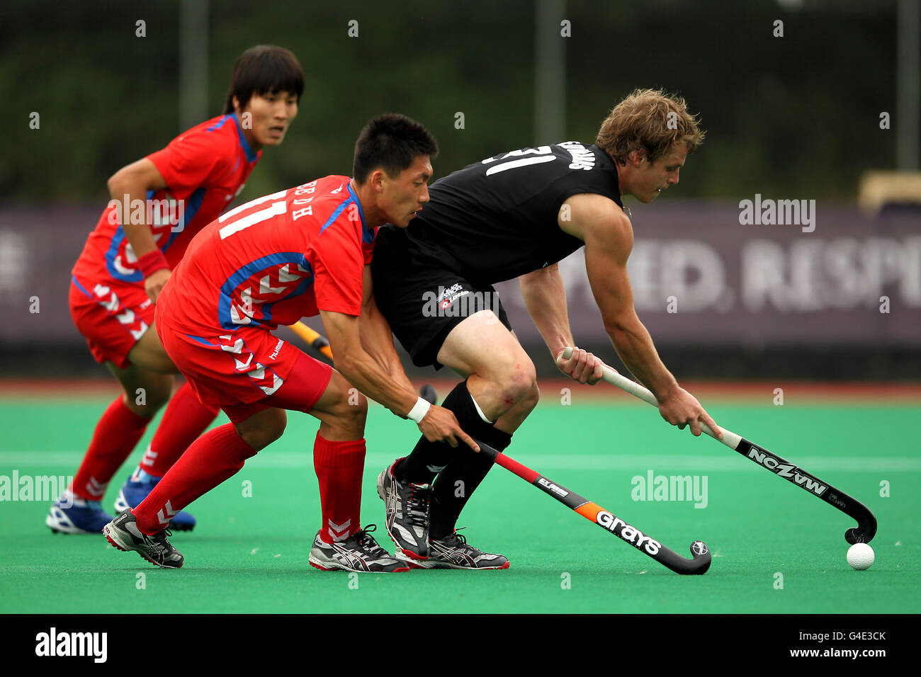 Eishockey - London Cup 2011 - Korea V Neuseeland - Quintin Hogg Memorial Sports Grounds Stockfoto