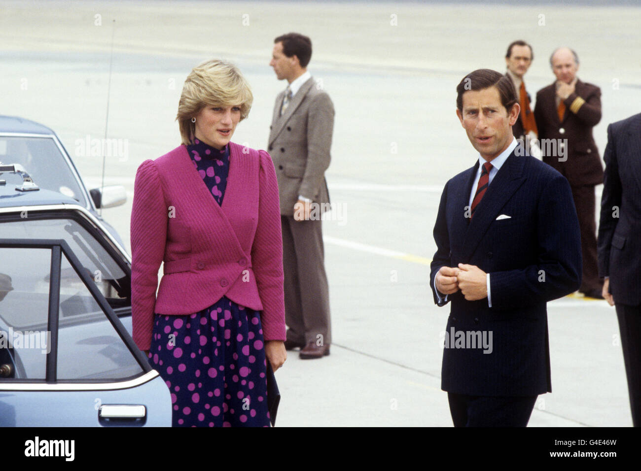 Der Prinz und die Prinzessin von Wales kommen zur Eröffnung der World University Games in Edmonton an. Stockfoto