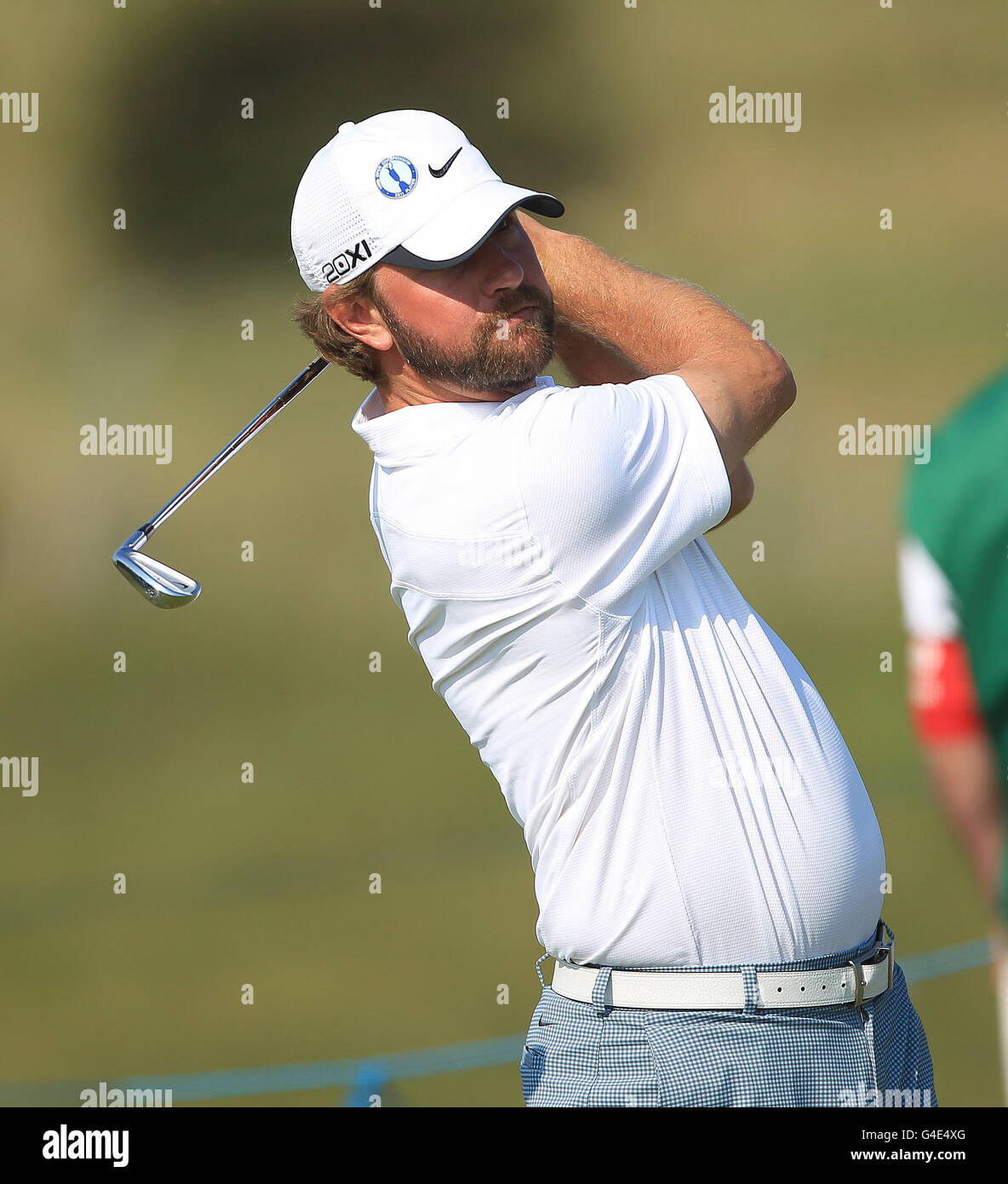 Golf - The Open Championship 2011 - Tag zwei - Royal St George's. Lucas Glover der USA schlägt sich am 5. Loch ab Stockfoto