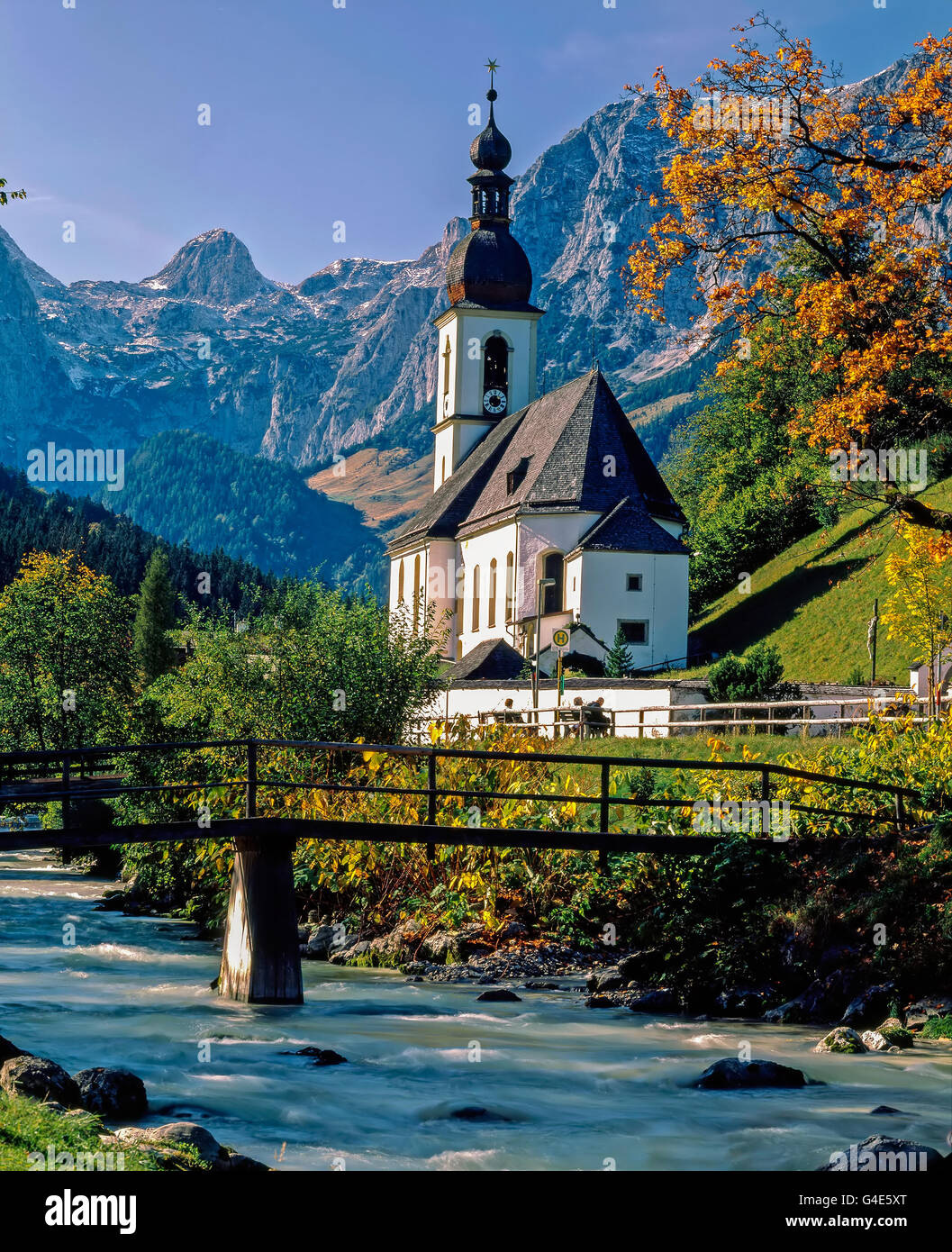 Kirche in Ramsau, Deutschland Stockfoto