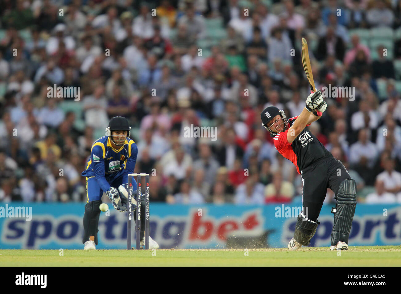 Cricket - 2011 NatWest Series - First One Day International - England / Sri Lanka - The Kia Oval. Englands Ian Bell (rechts) in Aktion während des ersten NatWest One Day International im Kia Oval, London. Stockfoto