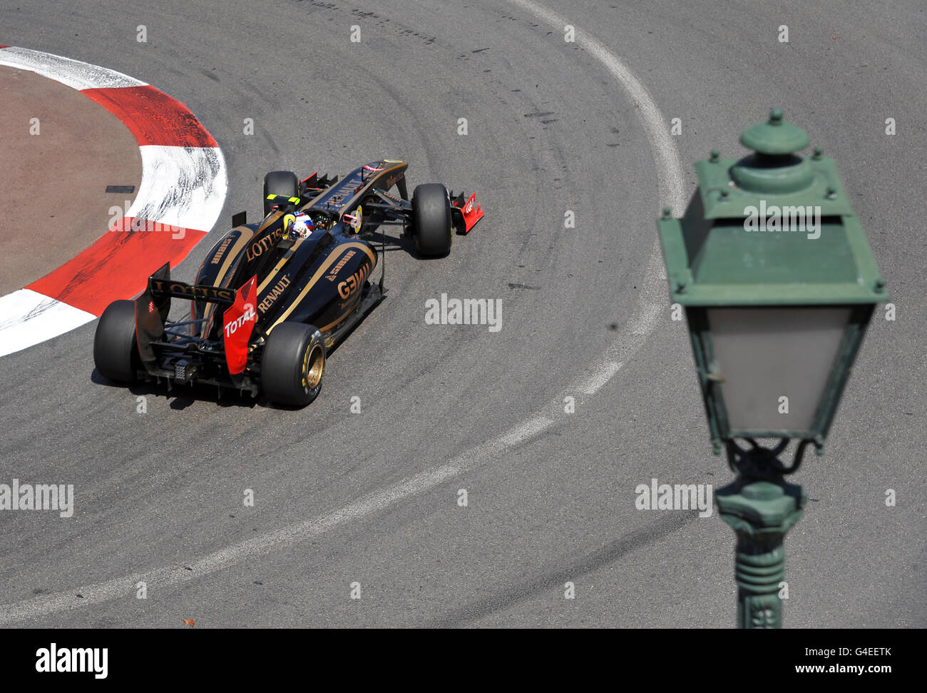 Vitaly Petrov von Renault während der Trainingseinheit des Grand Prix von Monaco, Monte Carlo. Stockfoto