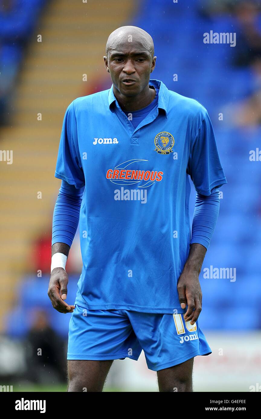 Fußball - Pre Season freundlich - Shrewsbury Town V Manchester United XI - indication Wiese Stockfoto