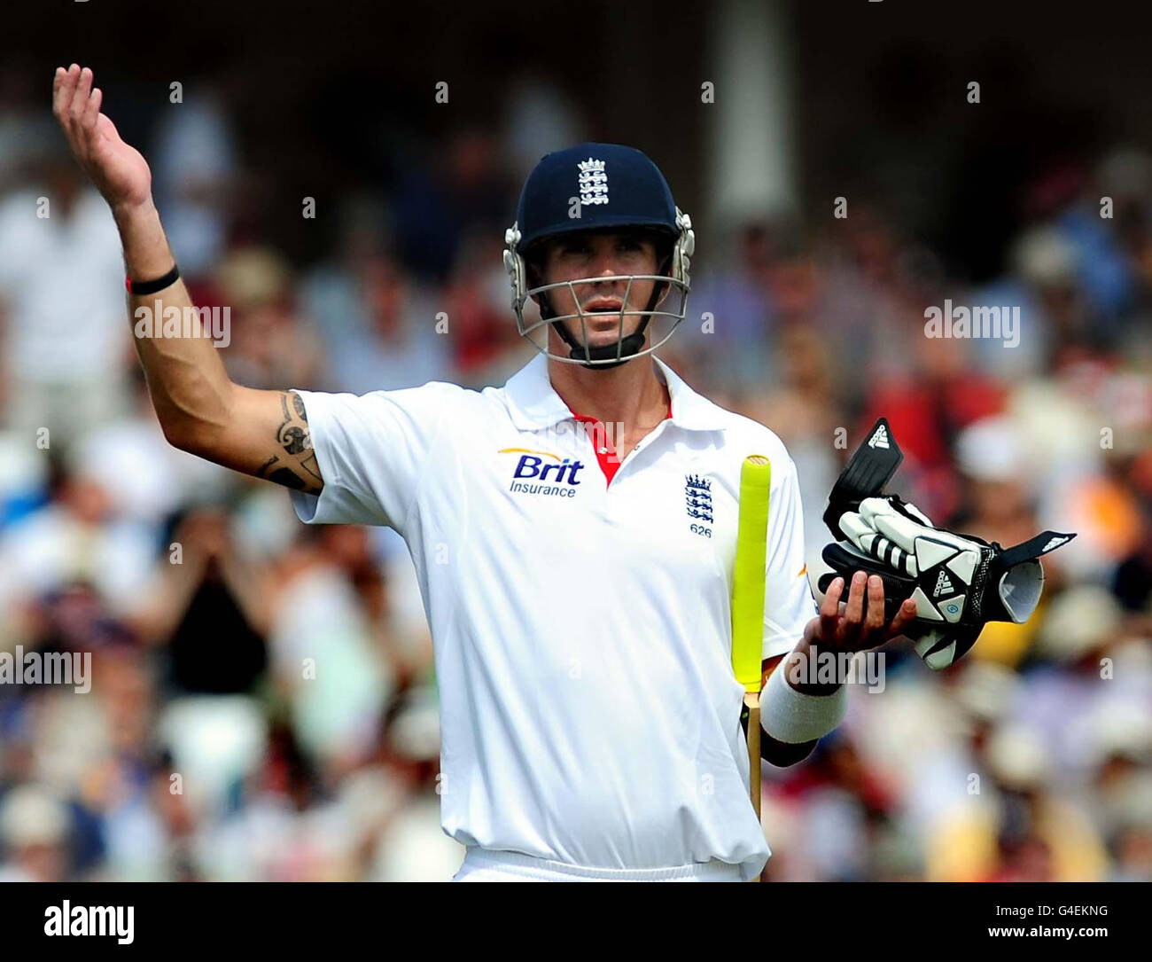 -Npower zweiter Test - Tag 3 - England V Indien - Trent Bridge Cricket Stockfoto