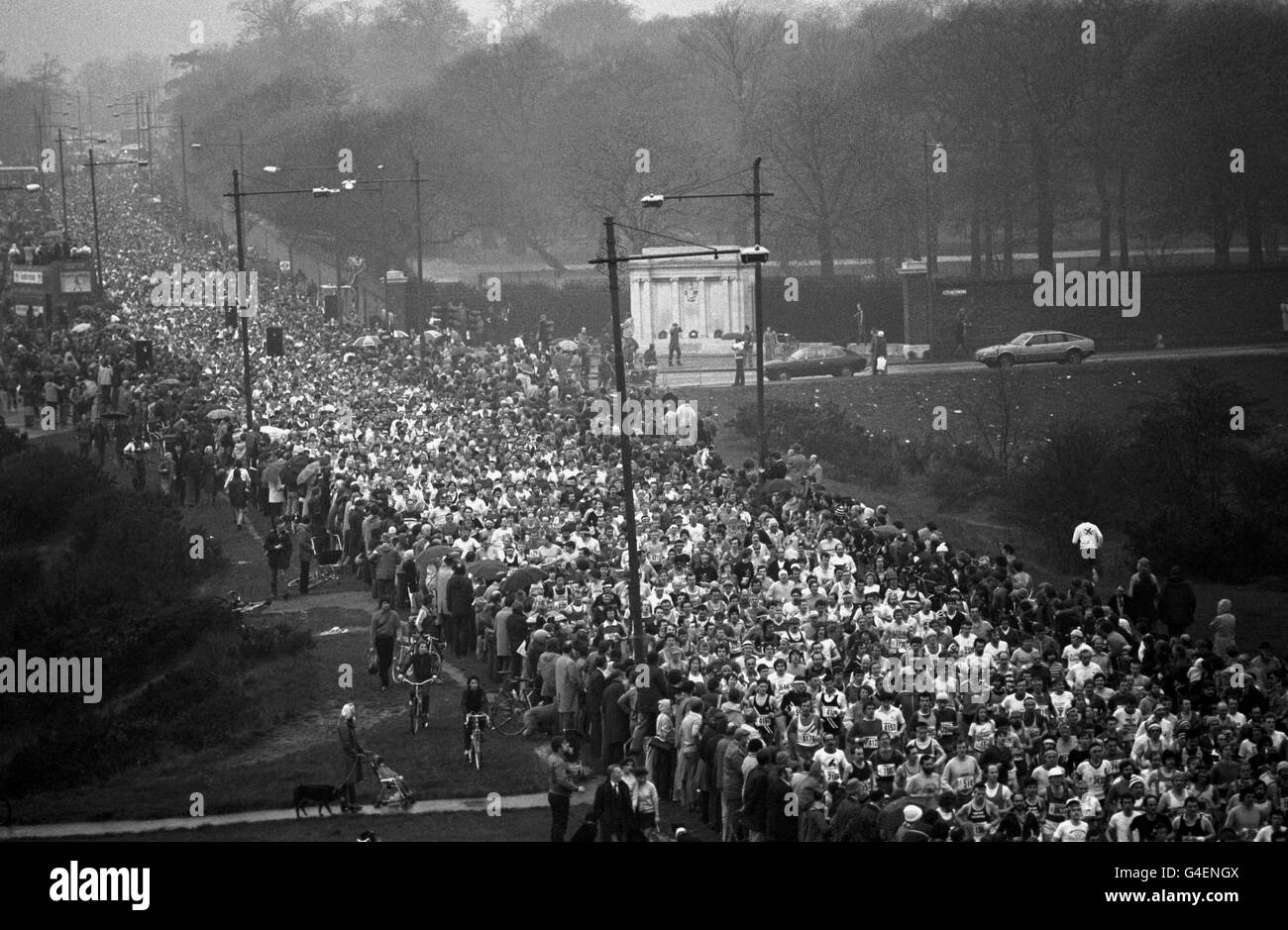 Leichtathletik - Marathon London 1981 Gillette - Greenwich Park Stockfoto