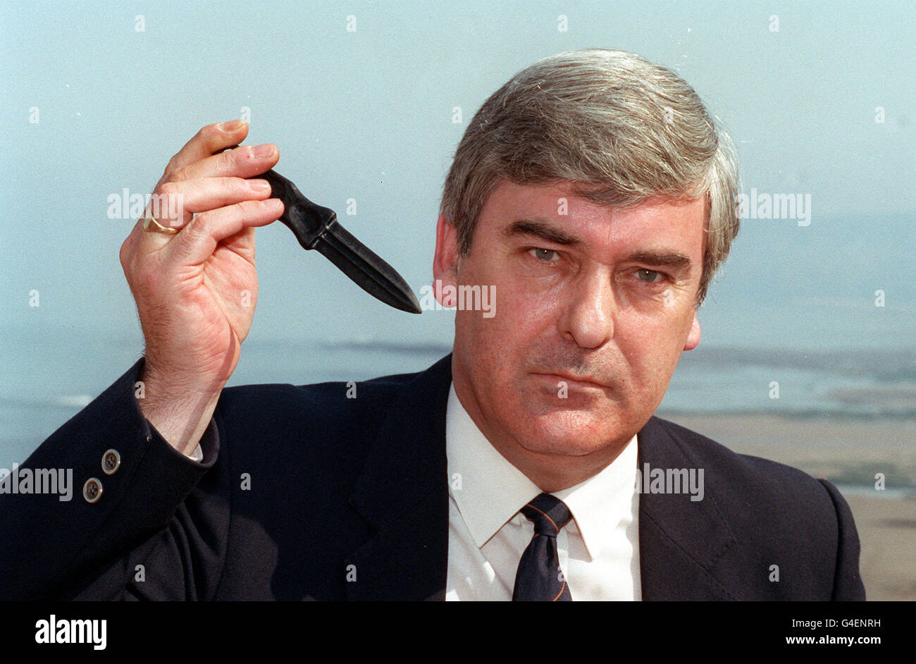 PA NEWS FOTO 20.05.92 SERGEANT MIKE BENNETT BEI DER POLIZEI FÖDERATION KONFERENZ IN SCARBOROUGH Stockfoto