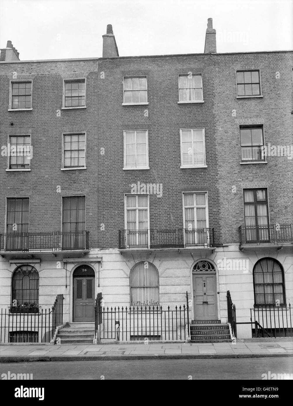 23 Cliveden Place, Chelsea, die Heimat von Aneurin Bevan, dem Minister für Arbeit und Nationaldienst Stockfoto