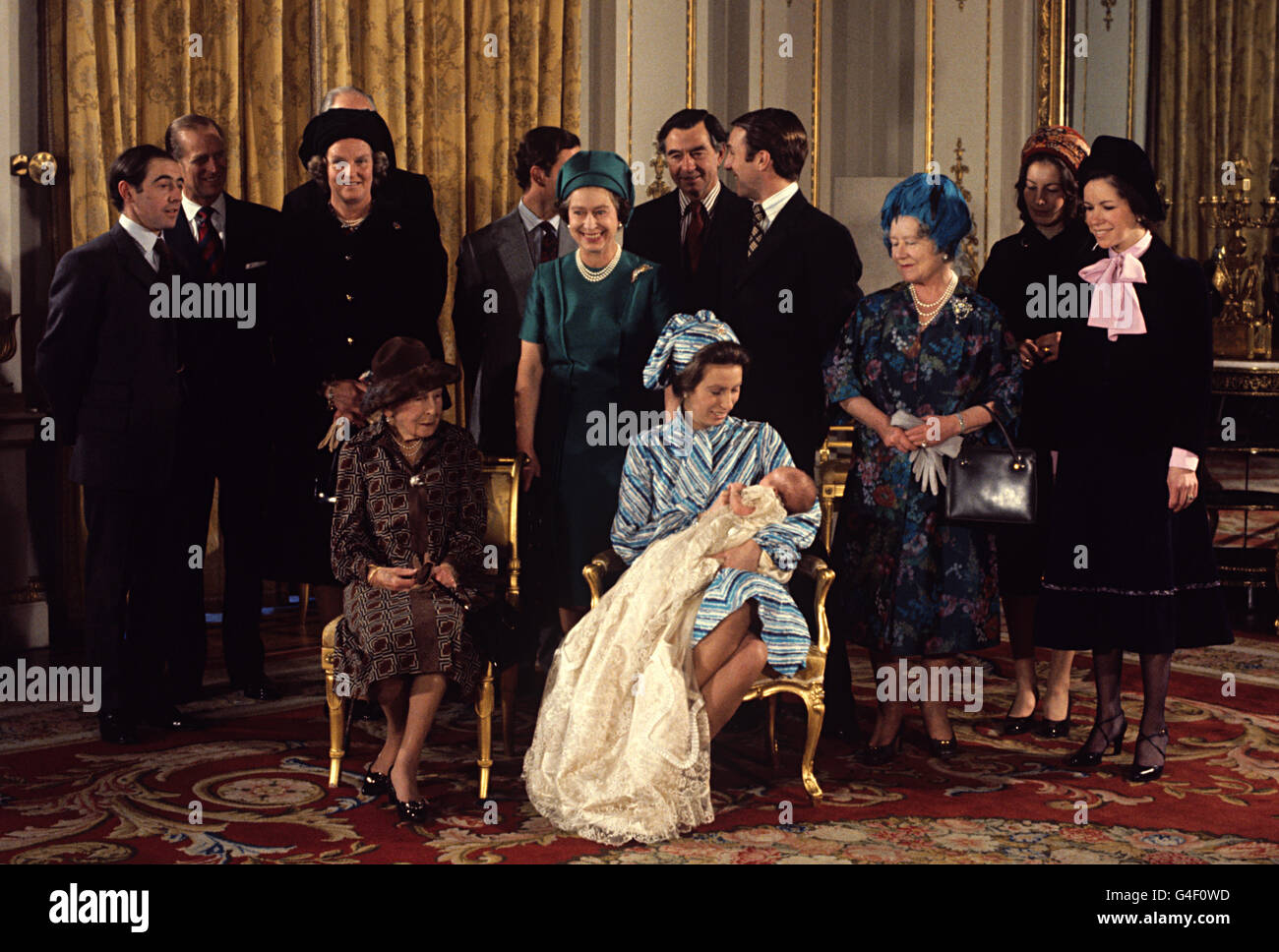 Royalty - Peter Phillips Taufe - Buckingham Palace, London Stockfoto