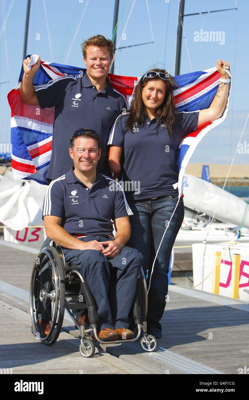 Paralympics - GB Paralympics-Team Ankündigung - Weymouth and Portland National Sailing Academy Stockfoto