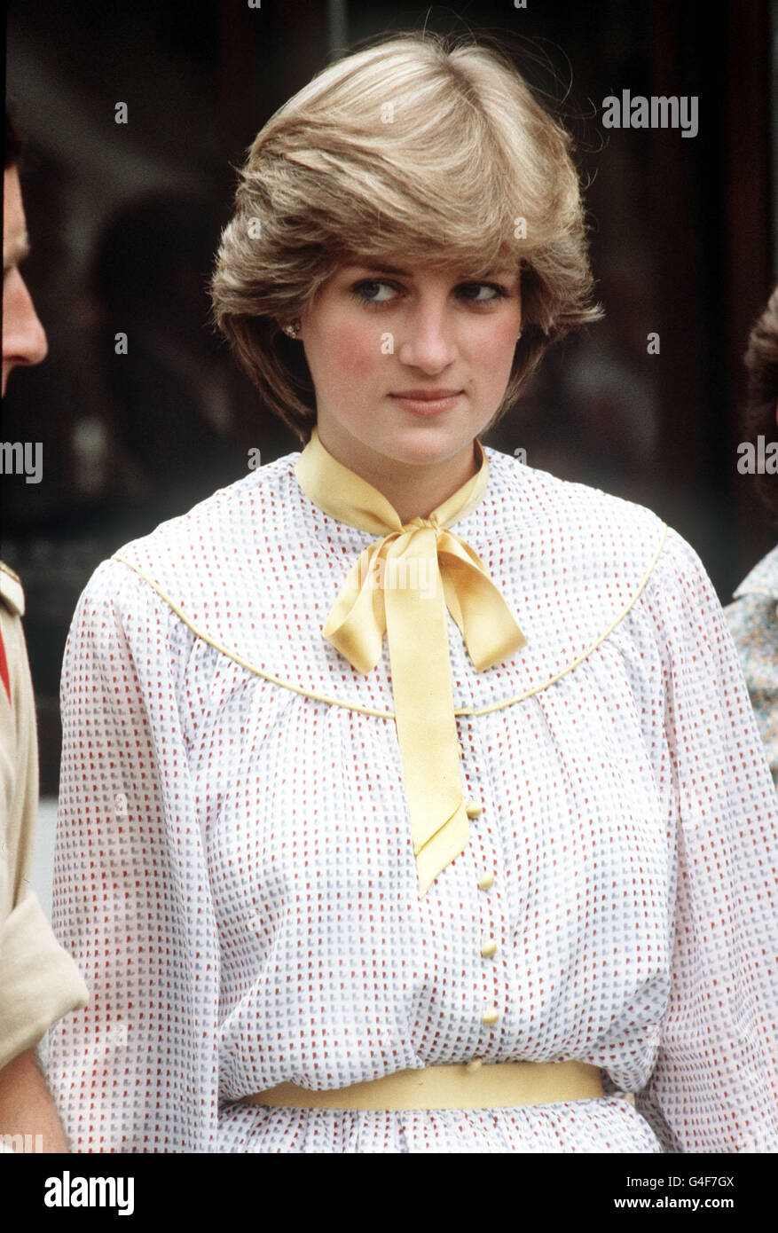 FOTO VON PA NEWS JULI 1981 LADY DIANA SPENCER IN TIDWORTH BEI EINEM