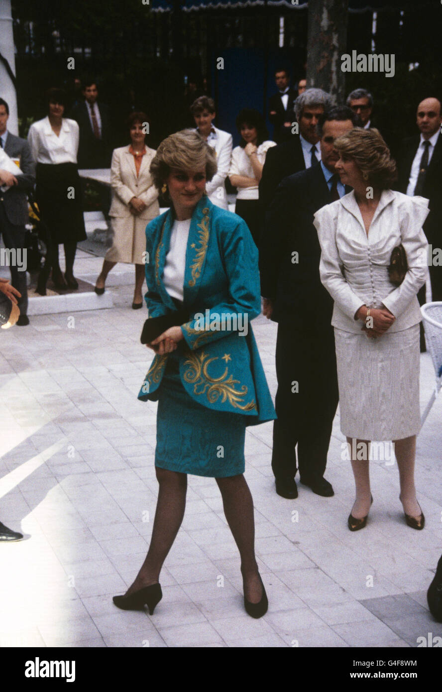 Die Prinzessin von Wales, die an einer von Großbritannien gesponserten Modenschau in einem Hotel in Madrid teilnimmt. Stockfoto