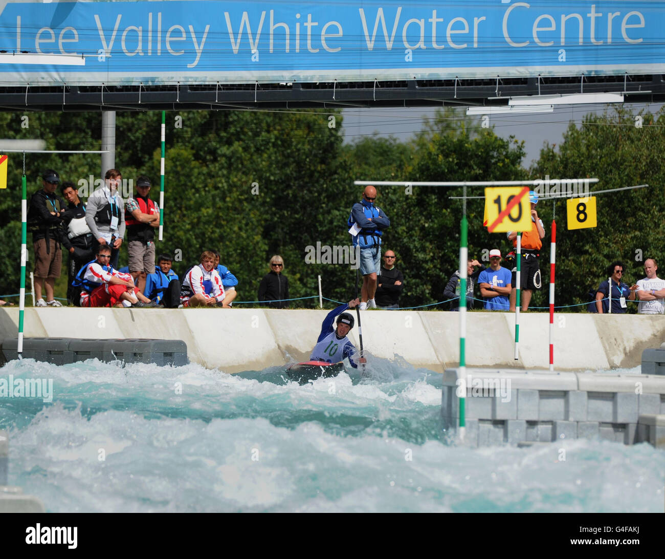 Kanu - London 2012 Olympische Spiele Kanu Slalom Testevent - Lee Valley White Water Centre Stockfoto