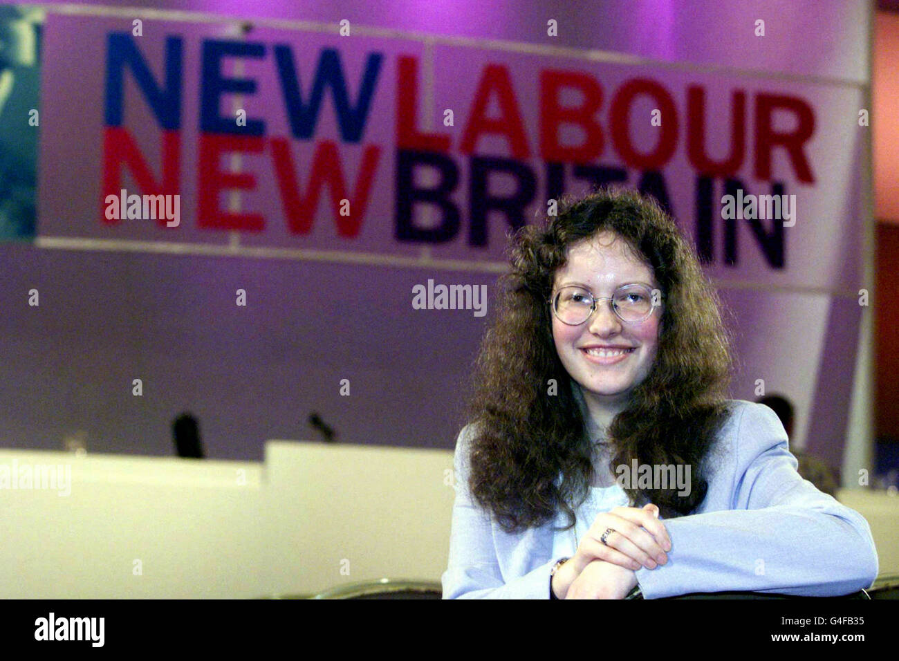 Helen Searle, 15 Jahre alt, nahm an der Labour Party Conference in Blackpool Teil. Stockfoto
