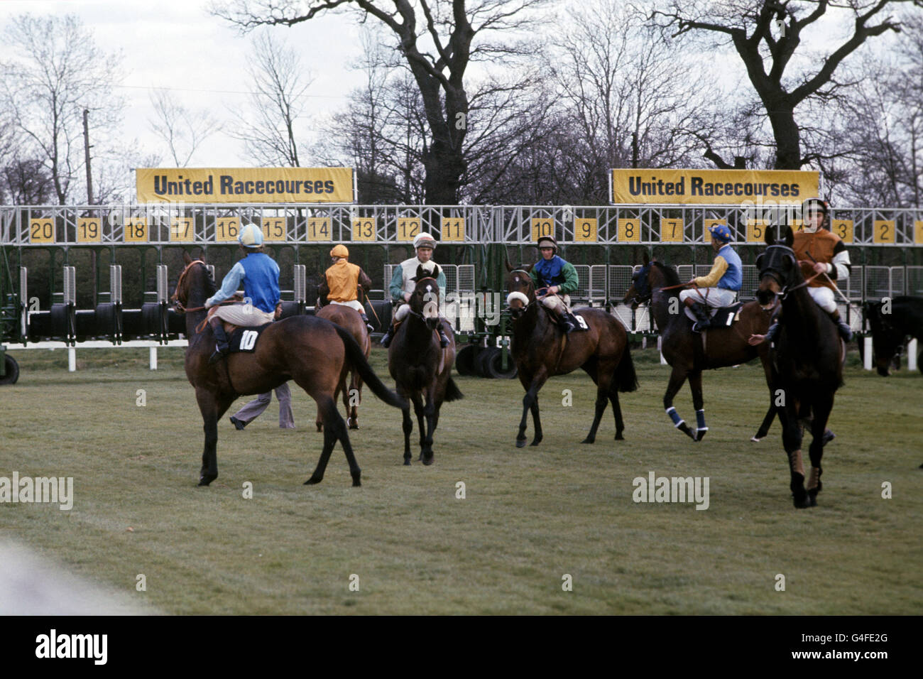 Pferderennen Sie - Fraser Handicap Plate - Kempton Park Rennbahn Stockfoto