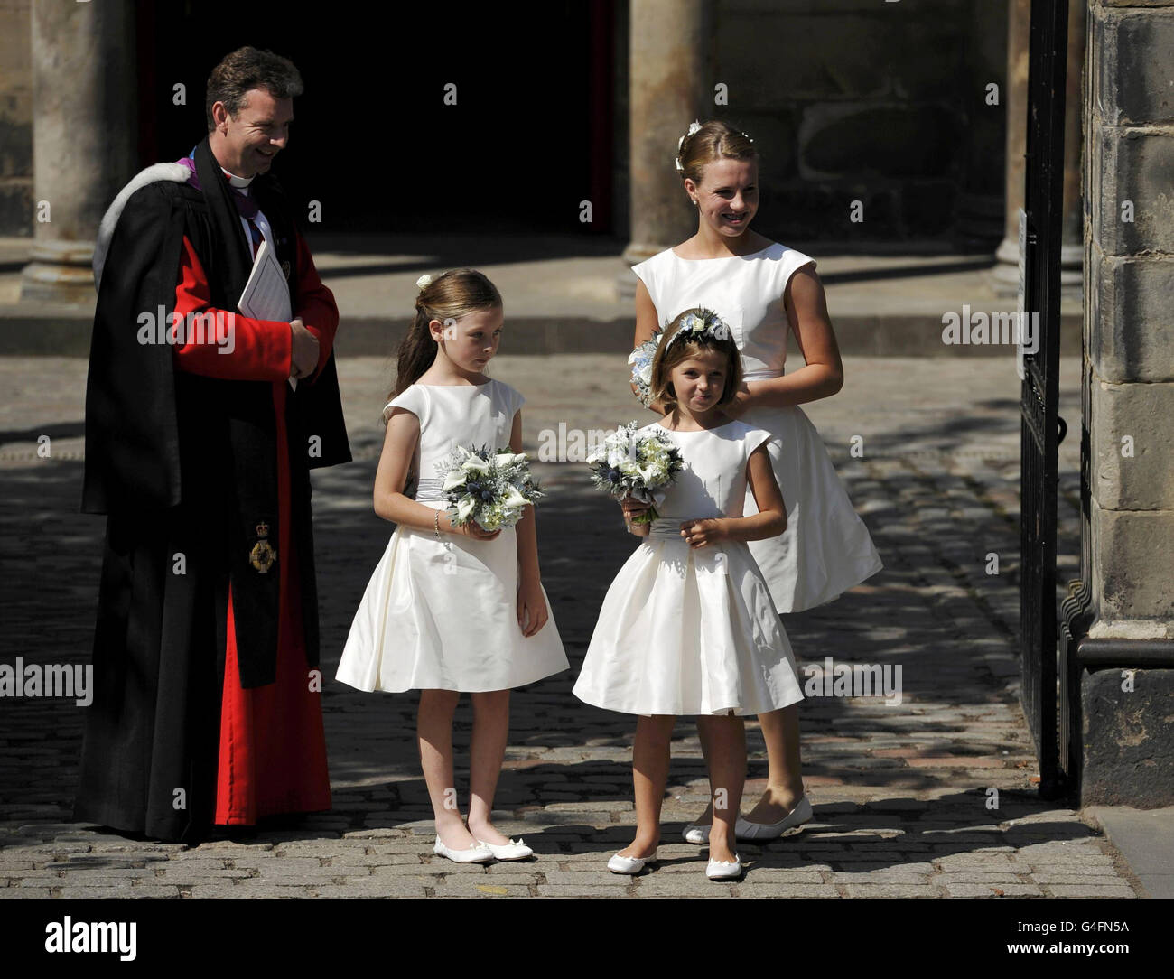 Hochzeit von Zara Phillips und Mike Tindall Stockfoto