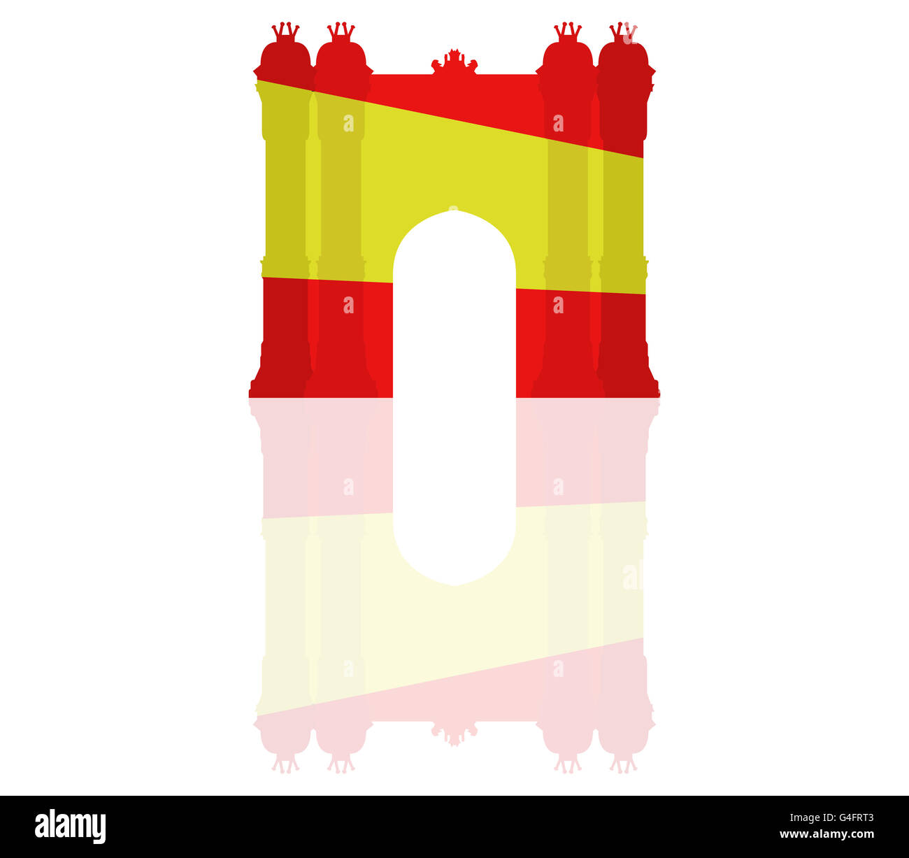 Triumphbogen in barcelona Stockfoto