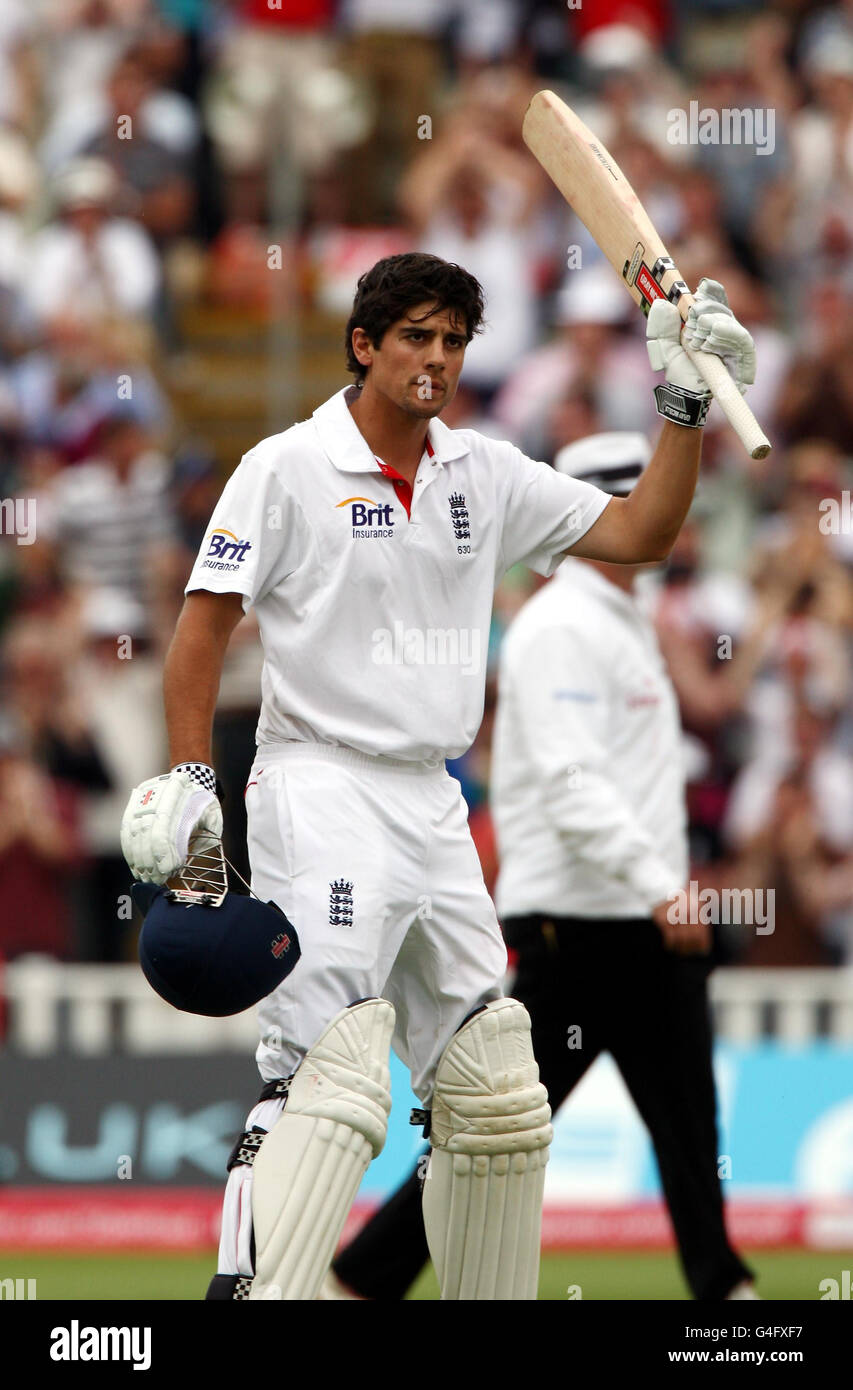 Cricket - Npower dritten Test - Tag 2 - England V Indien - Edgbaston Stockfoto