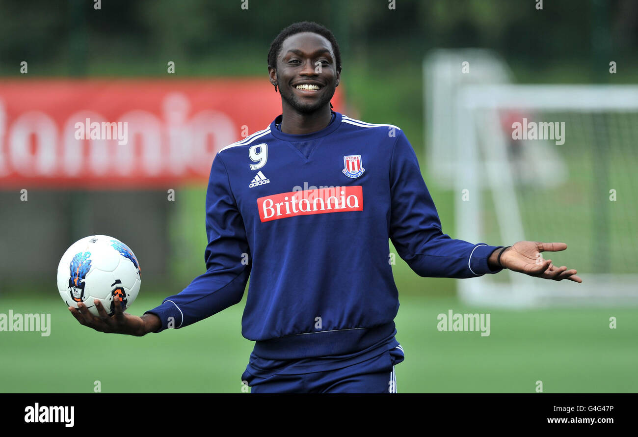 Fußball - Stoke City Training und PK - Clayton Wood Schulungseinrichtung Stockfoto