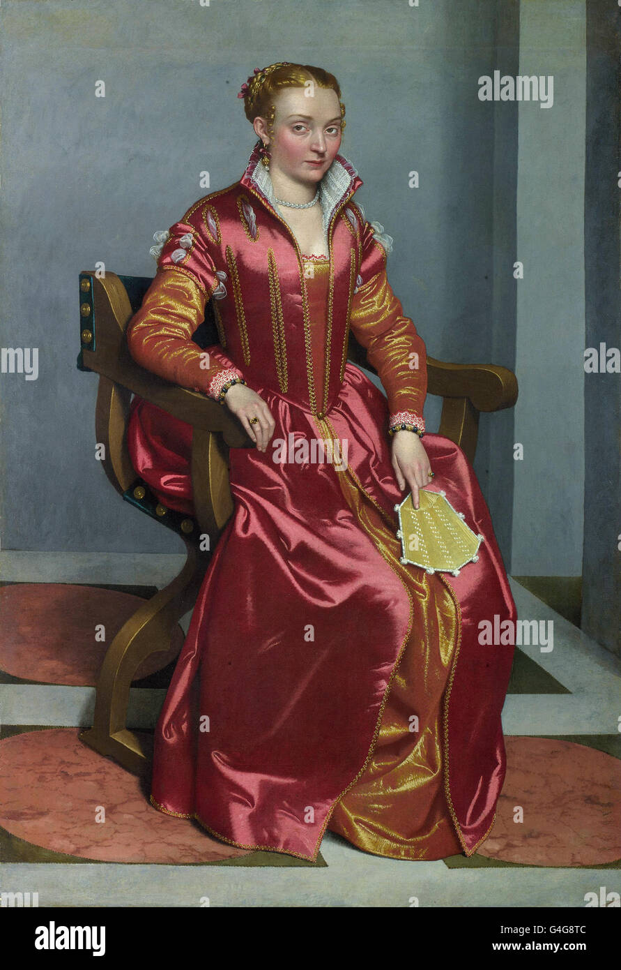 Giovanni Battista Moroni - Porträt einer Dame, vielleicht Contessa Lucia Albani Avogadro Stockfoto