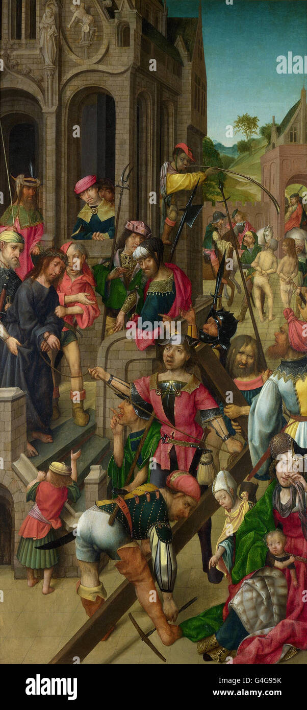 Meister von Delft - Christus präsentiert die Menschen - linken Panel Stockfoto