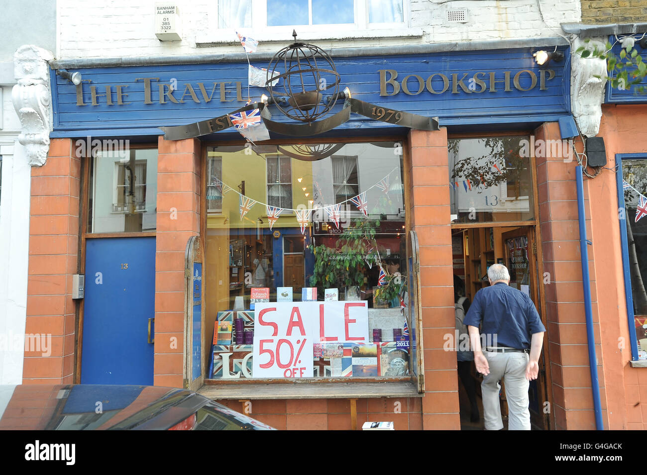 Die Travel Bookshop Stockfoto