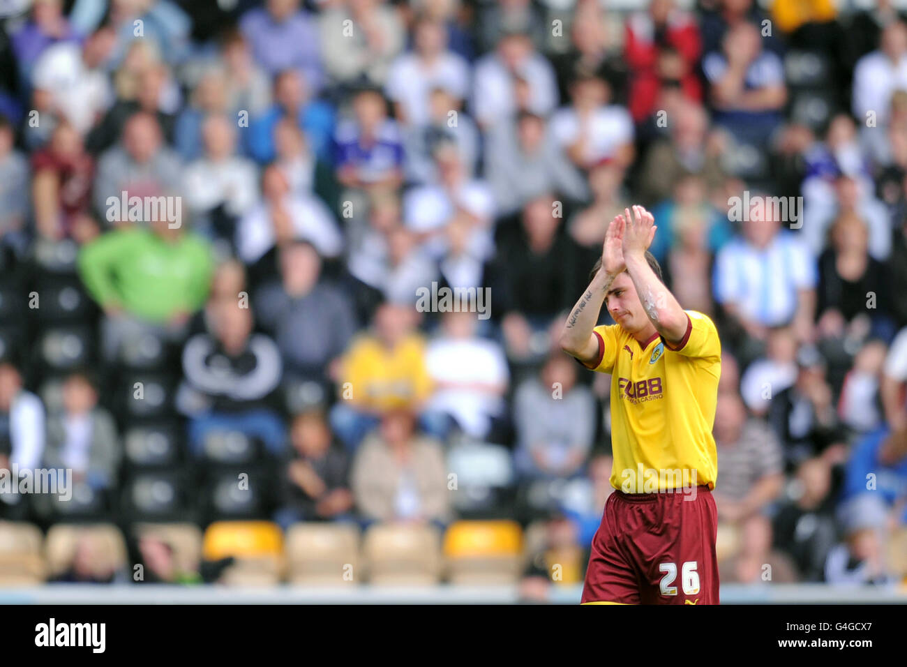 Fußball - npower Football League Championship - Derby County / Burnley - Pride Park. Keith Treacy, Burnley Stockfoto