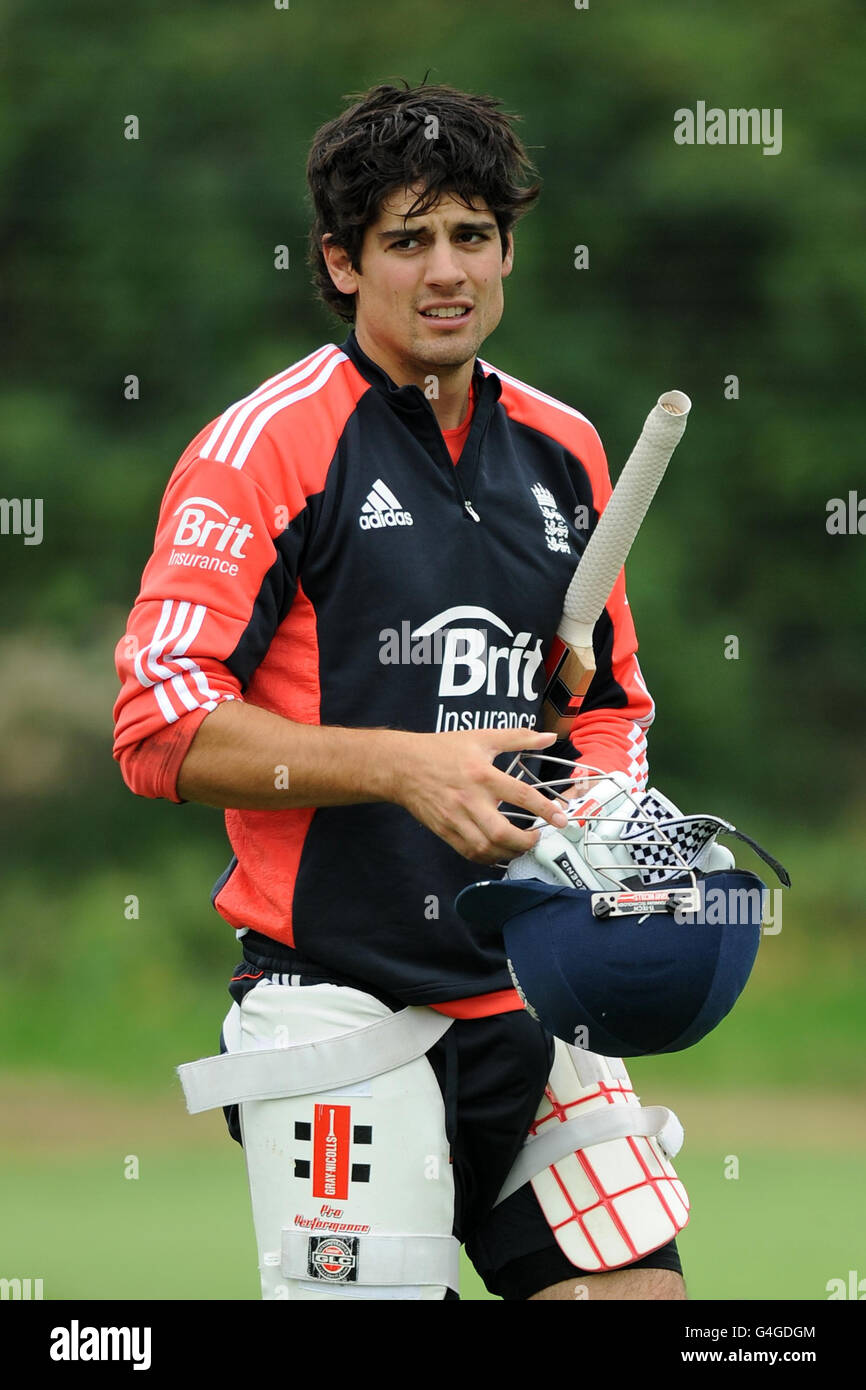 Cricket - Natwest Serie - erste One Day International - England V Indien - England Netze Session - Chester-Le-Street Stockfoto