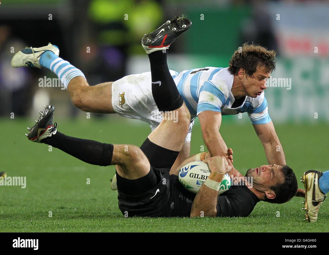 Rugby-Union - IRB Rugby World Cup 2011 - Pool B - Argentinien V England - Otago Stadion Stockfoto