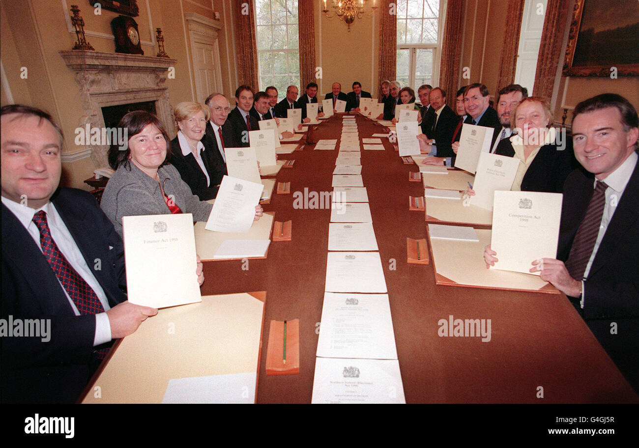 Politik-Kabinettssitzung Stockfoto