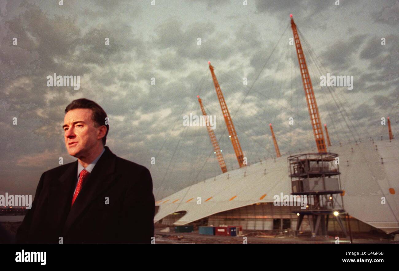 Mandelson im Millennium Dome Stockfoto