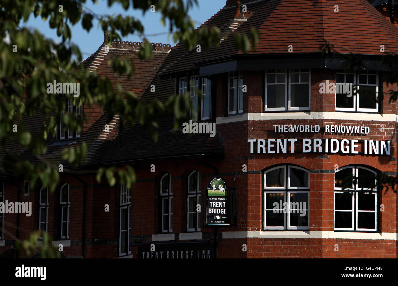 Trent Bridge Inn - Nottingham. Gesamtansicht des Trent Bridge Inn Stockfoto