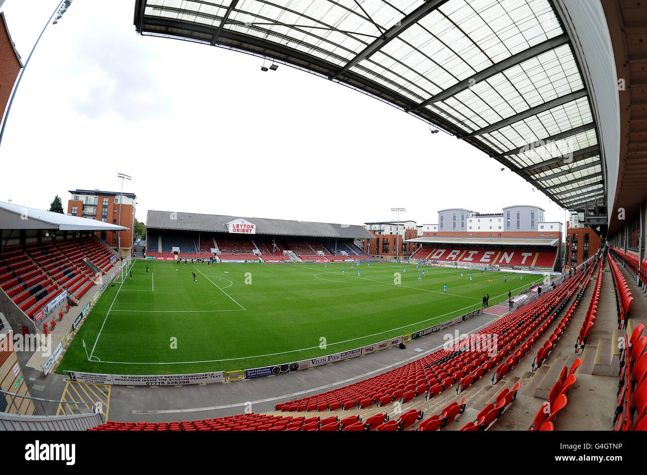 Fußball - NextGen Series - Gruppe 4 - Tottenham Hotspur / Inter Mailand - Matchroom Stadium. Eine allgemeine Ansicht des Stadions Stockfoto