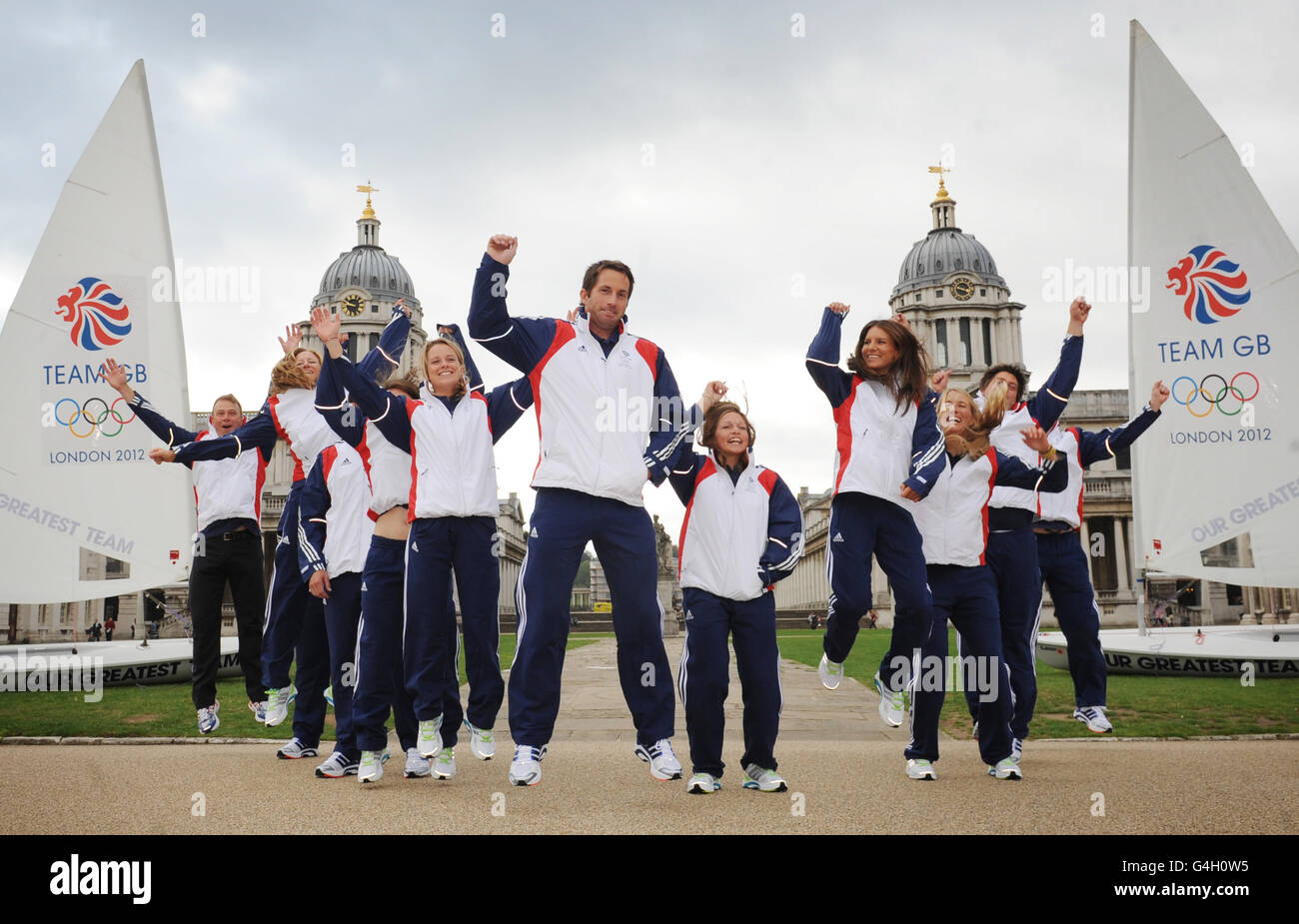 Olympia - Team GB Sailing Team Ankündigung - Old Royal Naval College Stockfoto