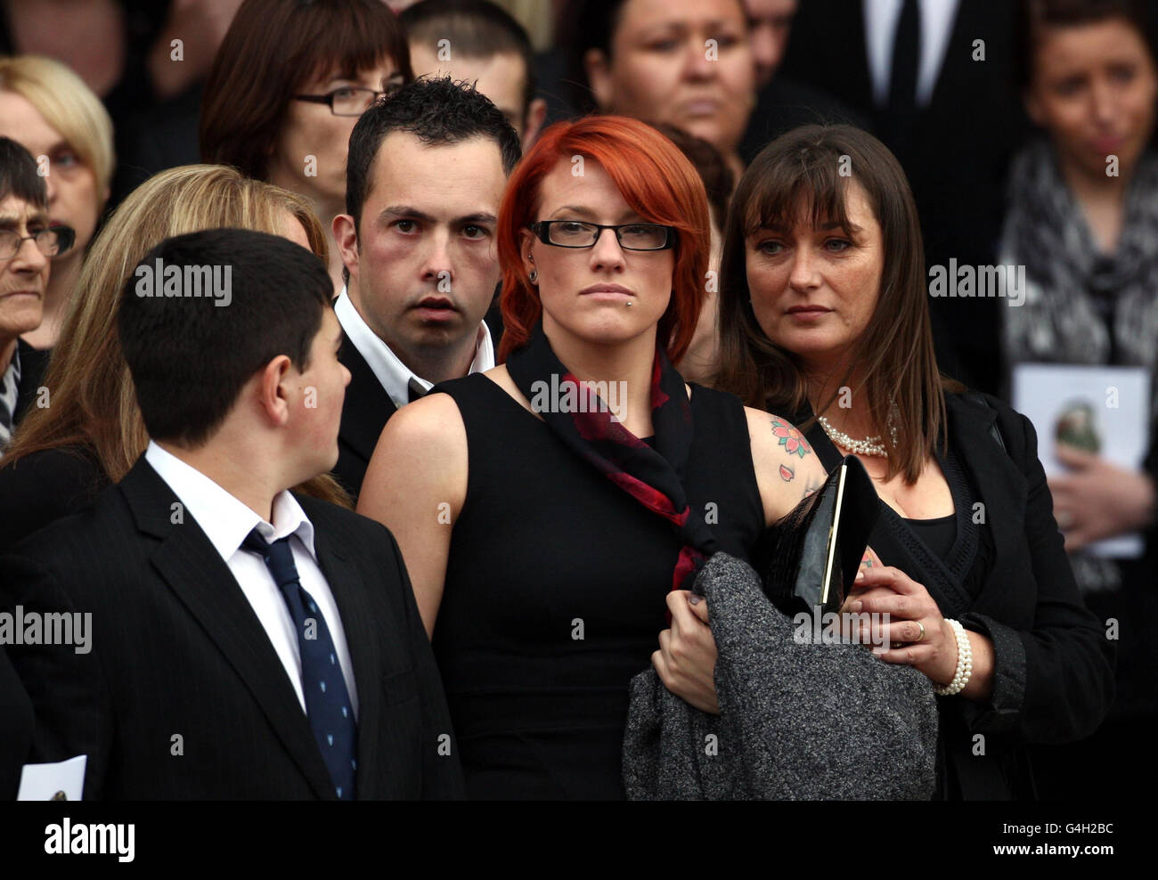 John McAleese Beerdigung Stockfoto