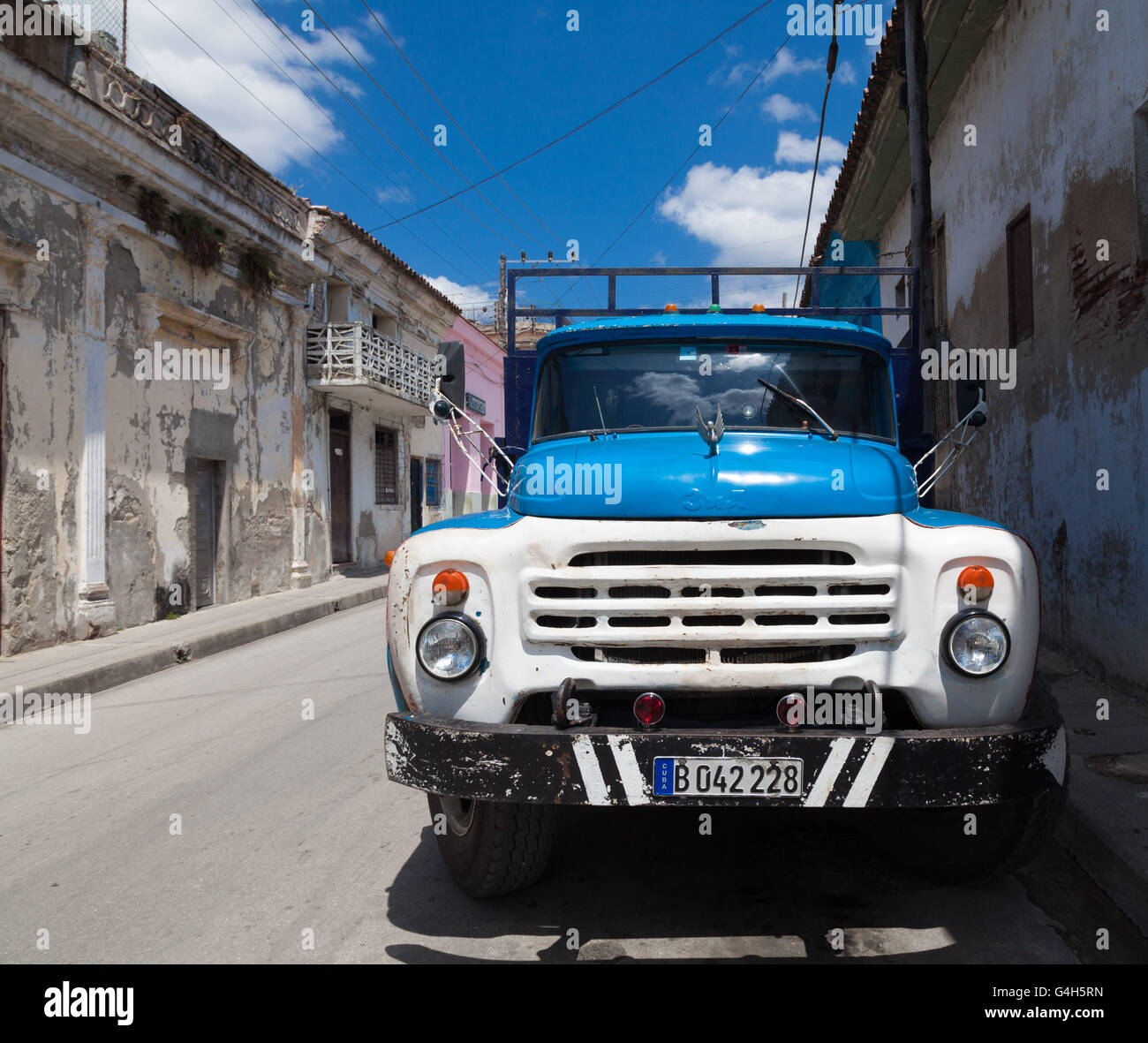 Russische Lkw in Kuba Stockfoto