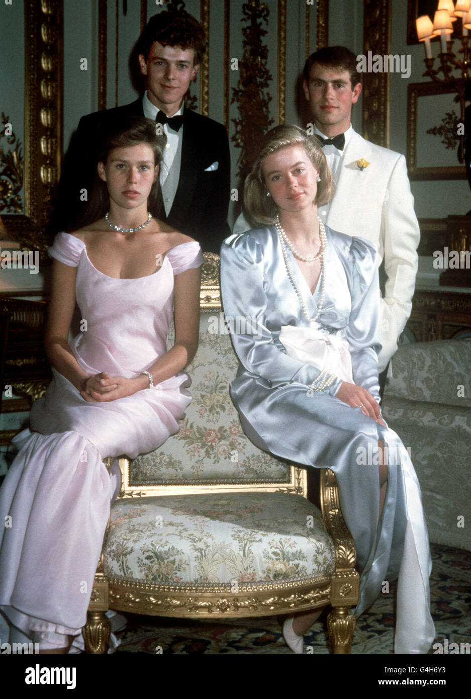 König - James Ogilvy und Prinz Edward 21. Geburtstag - Windsor Castle - 1985 Stockfoto