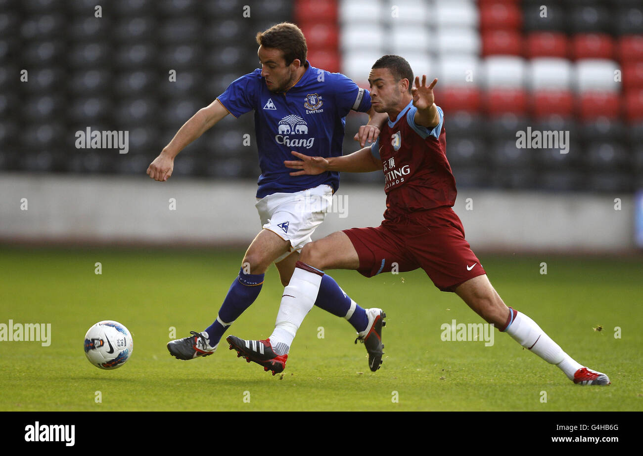 -Barclays Premier Reserve League - Nord - Everton V Aston Villa - Halton Fußballstadion Stockfoto