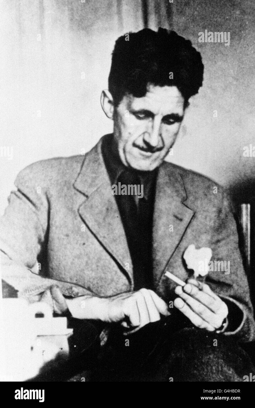 Literatur - George Orwell. Autor Eric Arthur Blair, besser bekannt unter seinem Pseudonym „George Orwell“. Stockfoto