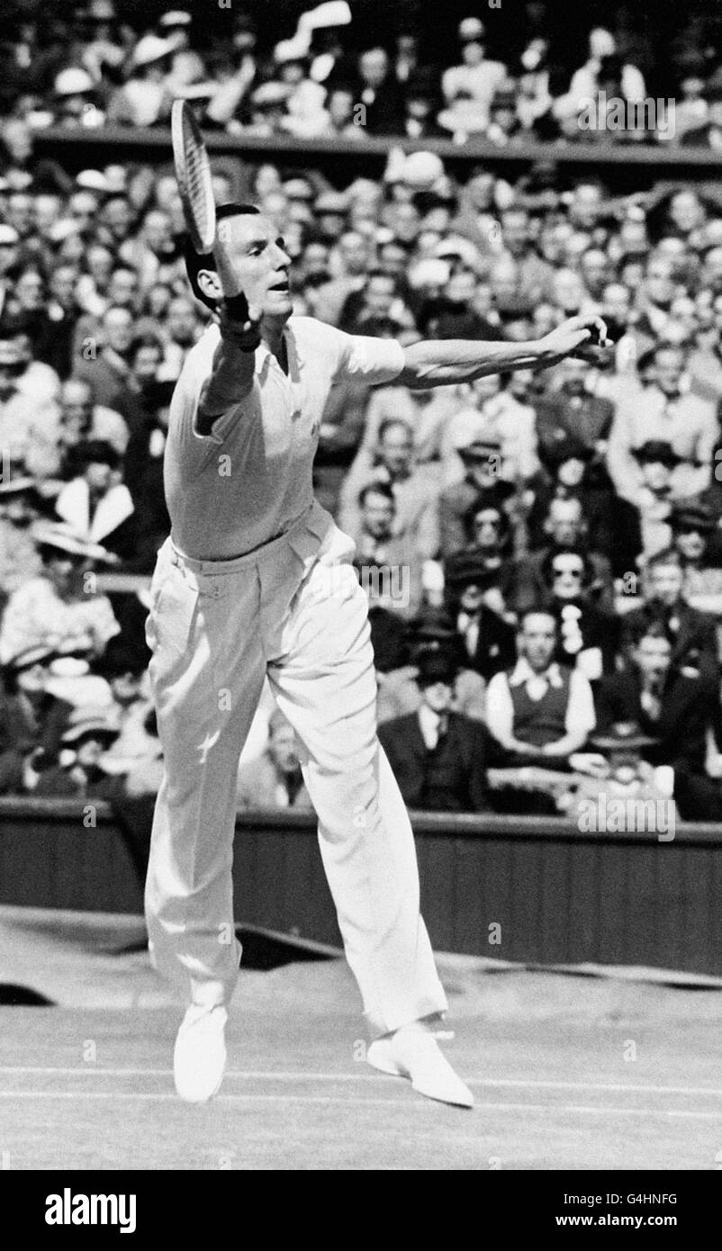 Great Britain V Australien - Davis-Cup - Finale - Centre Court - 1936 Stockfoto
