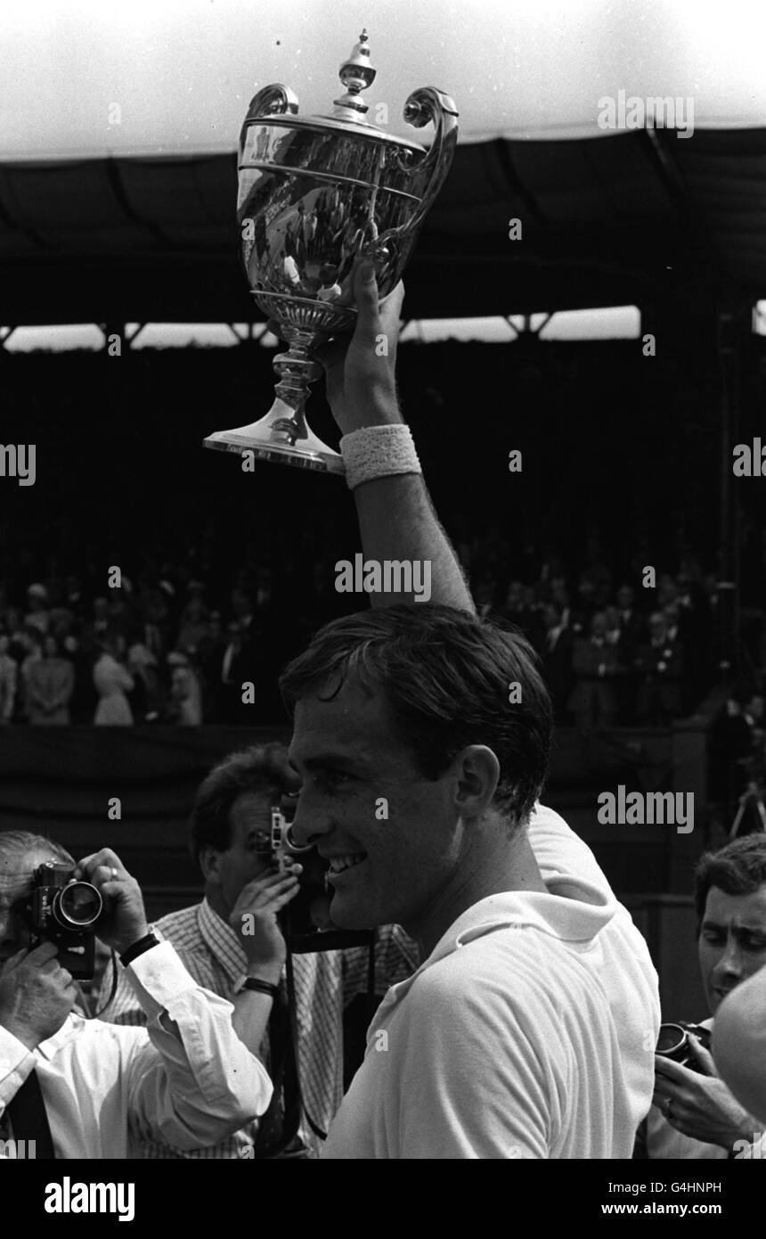 Newcombe, Wimbledon-Champion Stockfoto