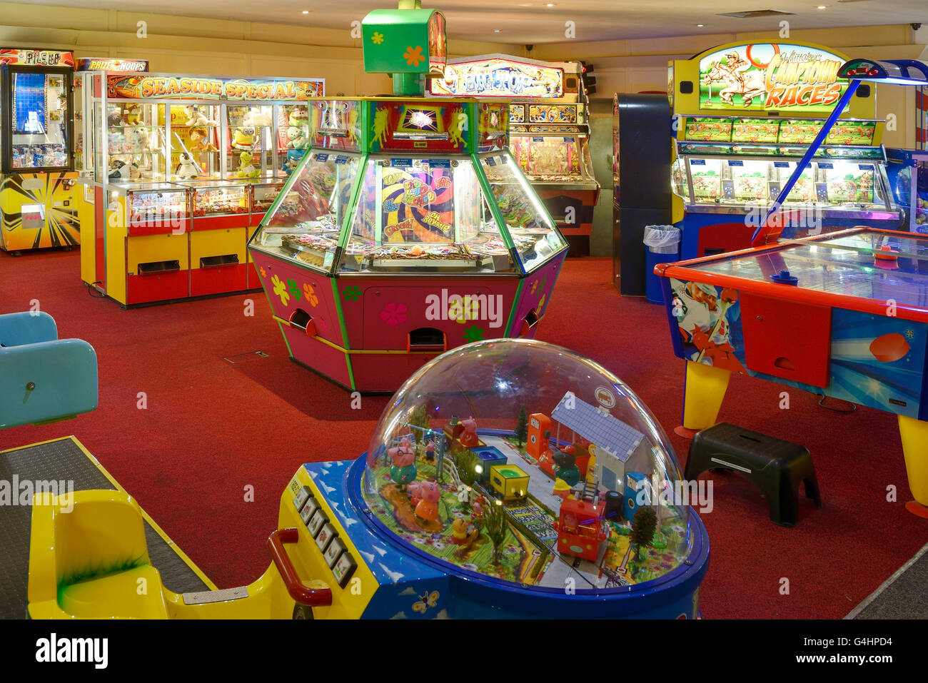 Amusement Arcade-Spiele Stockfoto