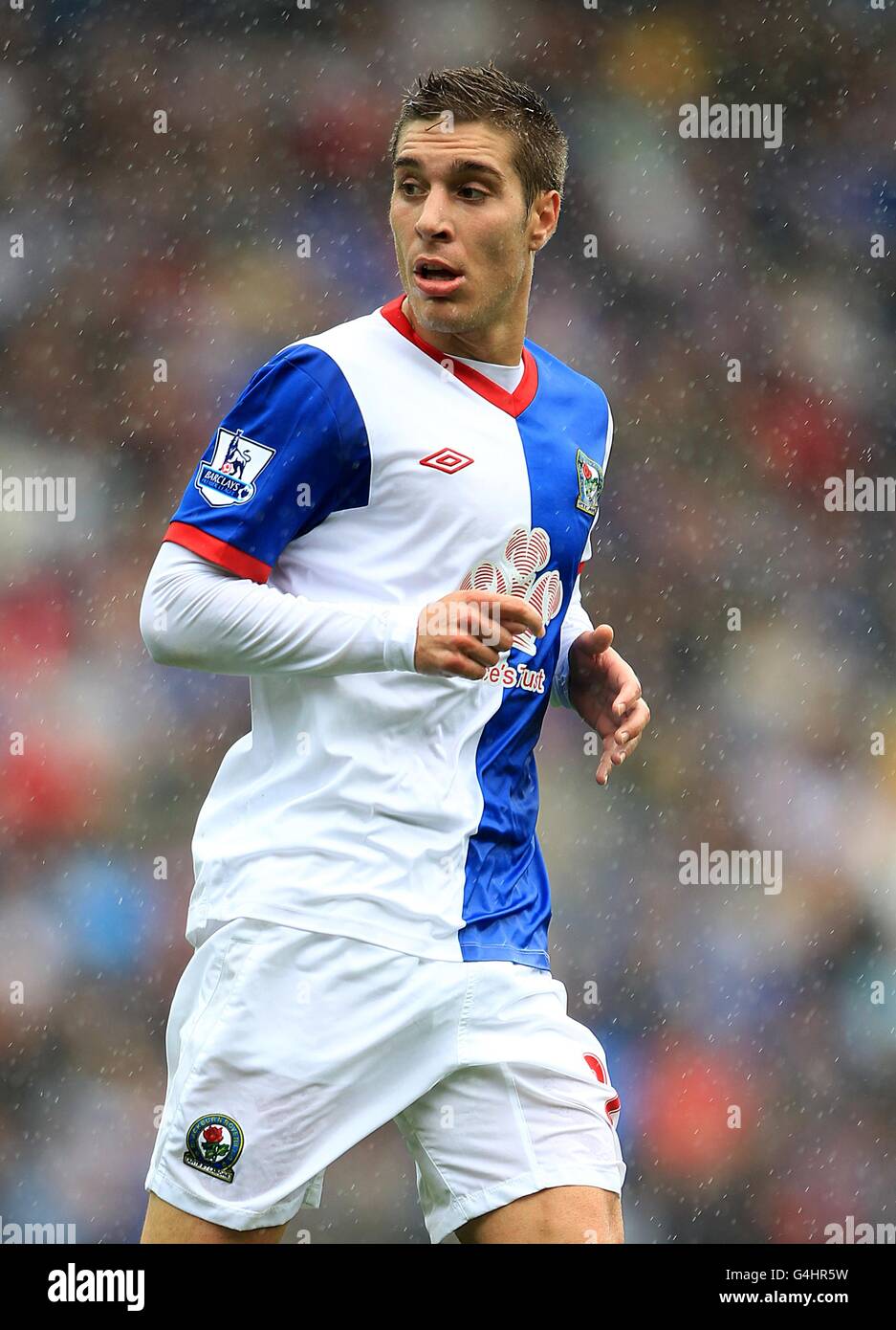 Fußball - Barclays Premier League - Blackburn Rovers gegen Arsenal - Ewood Park. Ruben Rochina, Blackburn Rovers Stockfoto