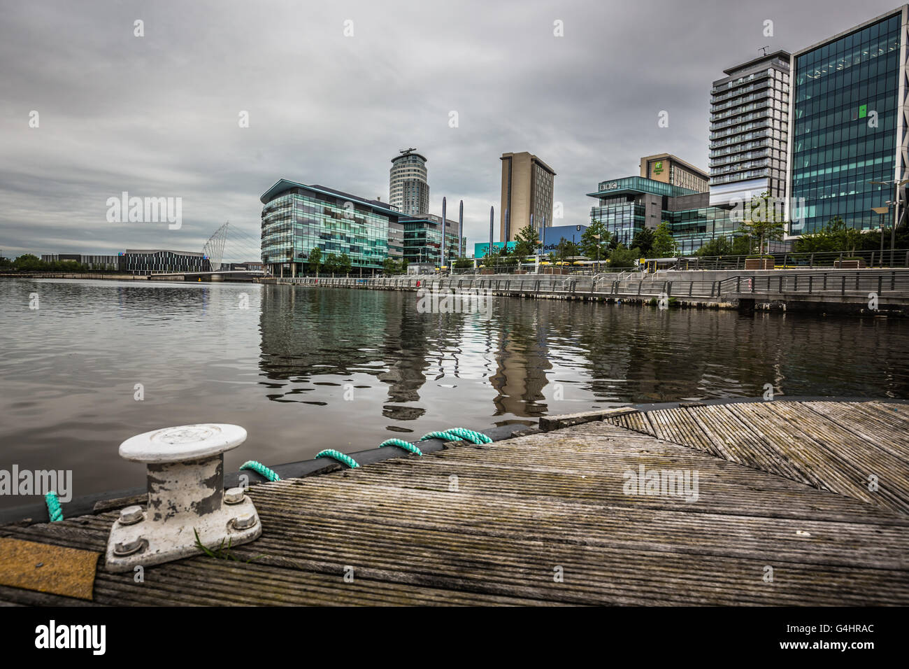 Medienstadt Stockfoto